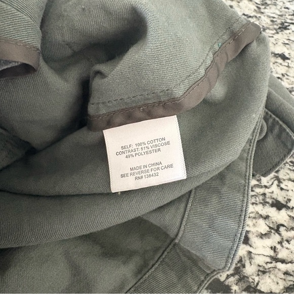 ModCloth Utility Green Aztec Embroidery Jacket M - Picture 11 of 11